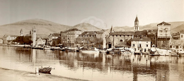 Seafront view of Trogir - history